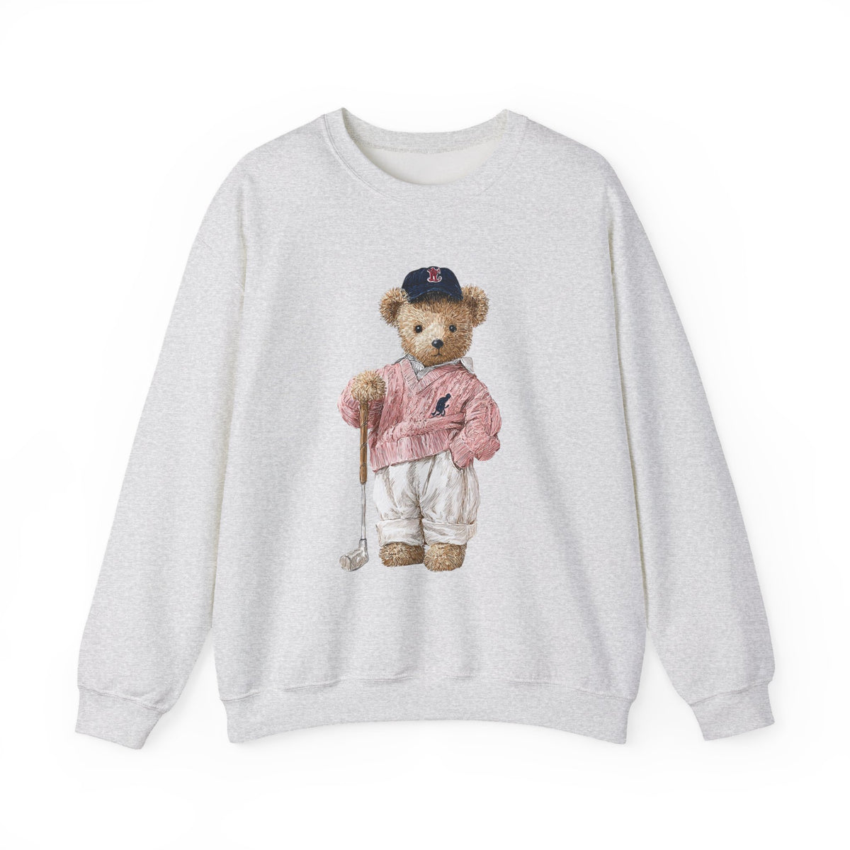 Golf Teddy Bear sweatshirt | Cute Vintage Bear Crewneck