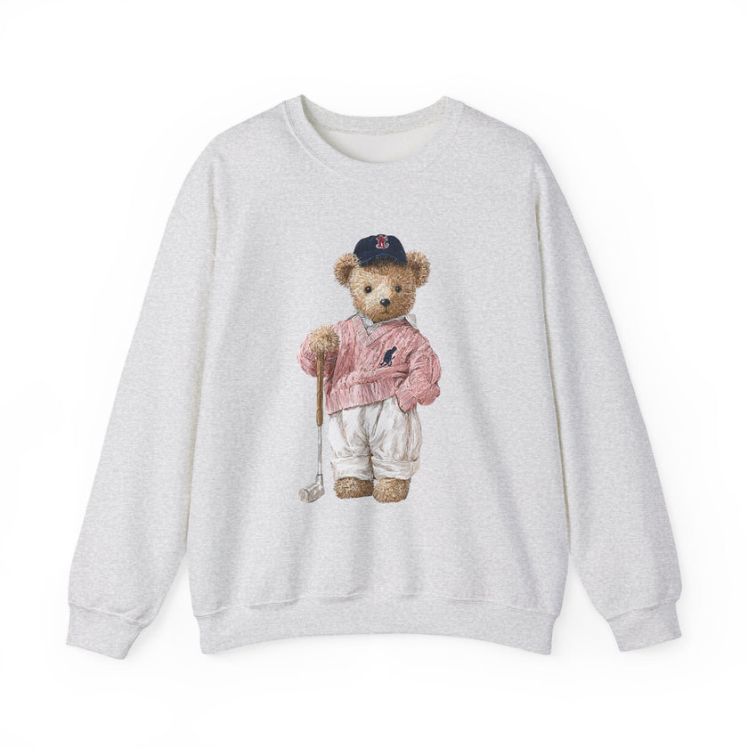 Golf Teddy Bear sweatshirt | Cute Vintage Bear Crewneck