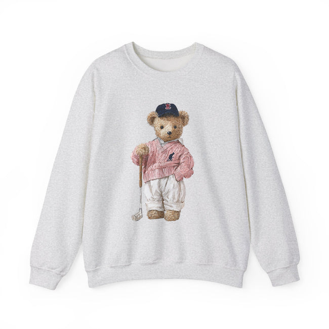 Golf Teddy Bear sweatshirt | Cute Vintage Bear Crewneck