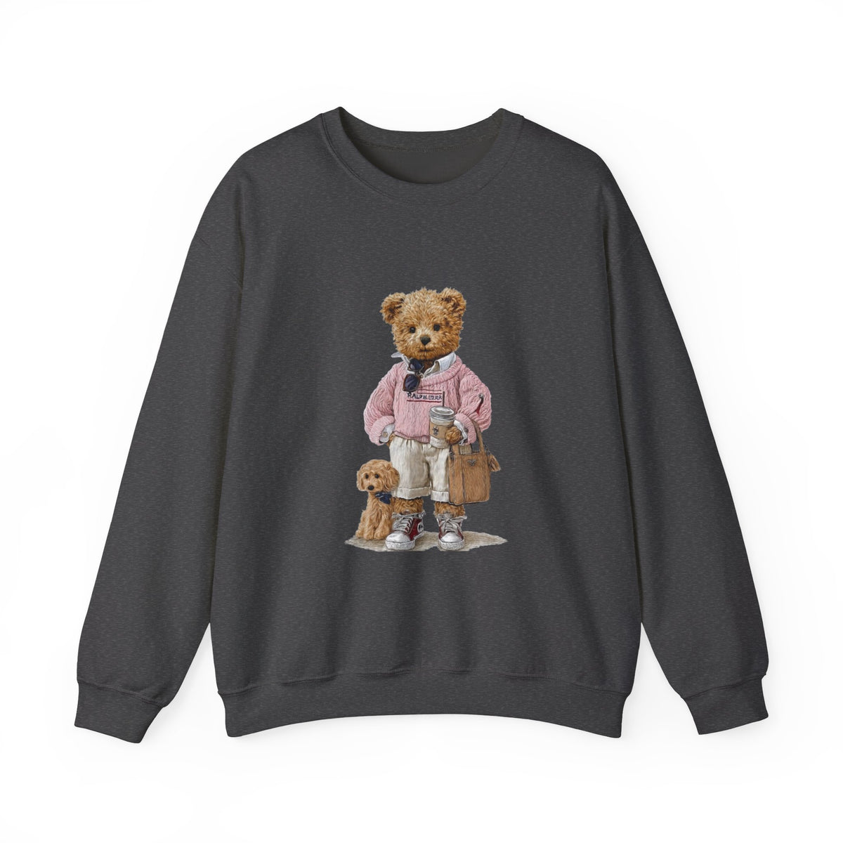 Teddy Bear and Puppy Dog Mom Sweatshirt | Cozy Crewneck