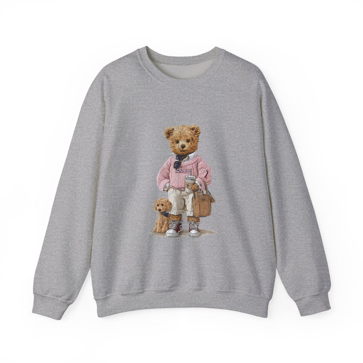 Teddy Bear and Puppy Dog Mom Sweatshirt | Cozy Crewneck