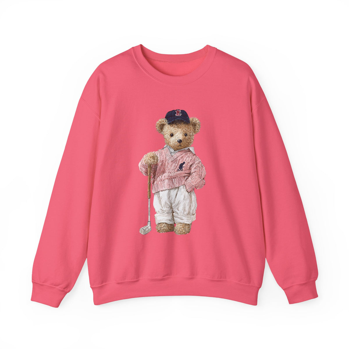 Golf Teddy Bear sweatshirt | Cute Vintage Bear Crewneck