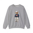 Flag Sweater Bear sweatshirt | Teddy Bear with American Flag crewneck