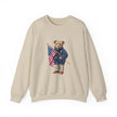 Teddy Bear Holding American Flag sweatshirt | Patriotic Vintage Bear design
