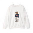 Flag Sweater Bear sweatshirt | Teddy Bear with American Flag crewneck