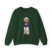 Flag Sweater Bear sweatshirt | Teddy Bear with American Flag crewneck