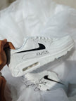 Custom Groom Wedding Sneakers | Personalized Nike Air Max 90 for Men
