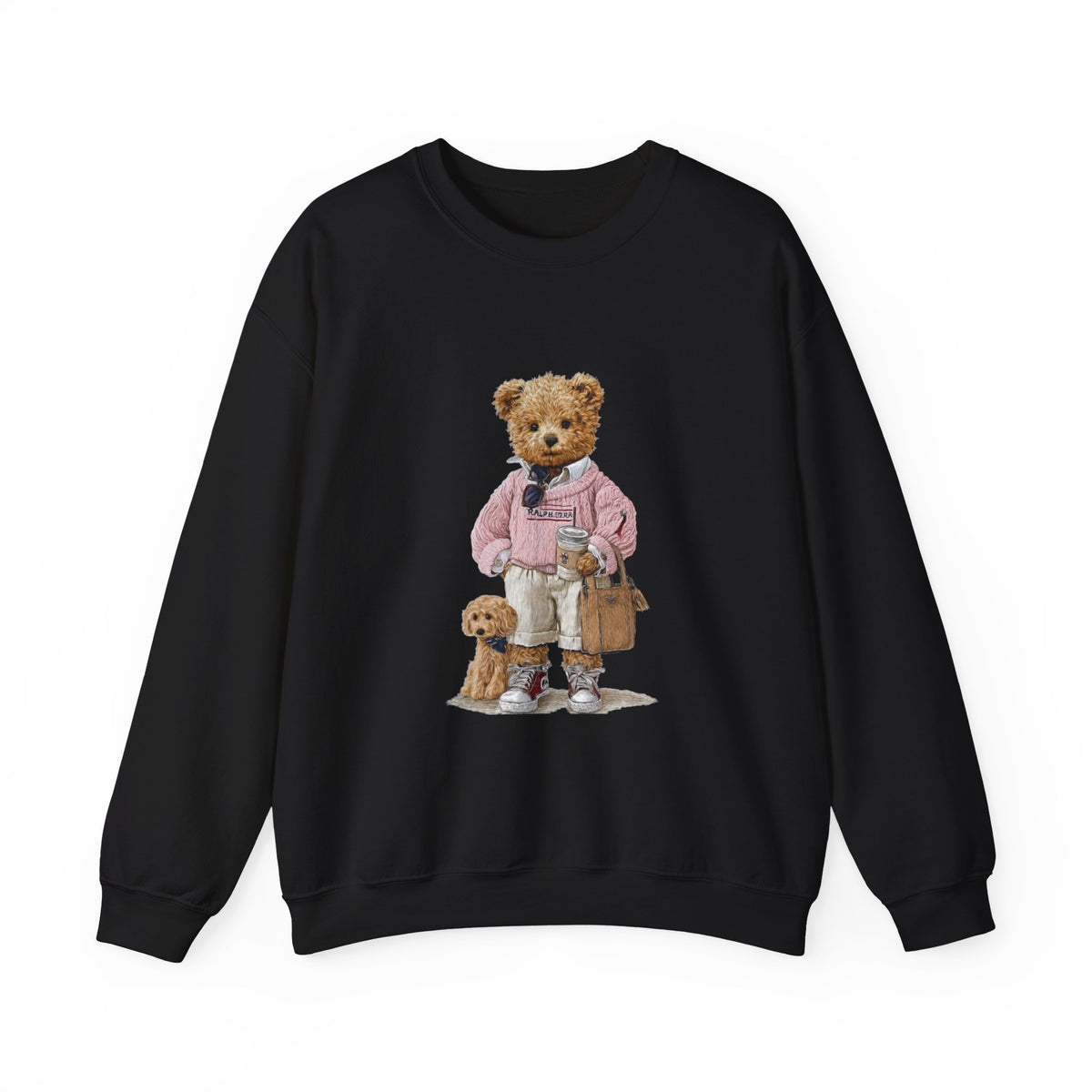 Teddy Bear and Puppy Dog Mom Sweatshirt | Cozy Crewneck