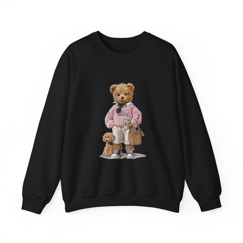 Teddy Bear and Puppy Dog Mom Sweatshirt | Cozy Crewneck