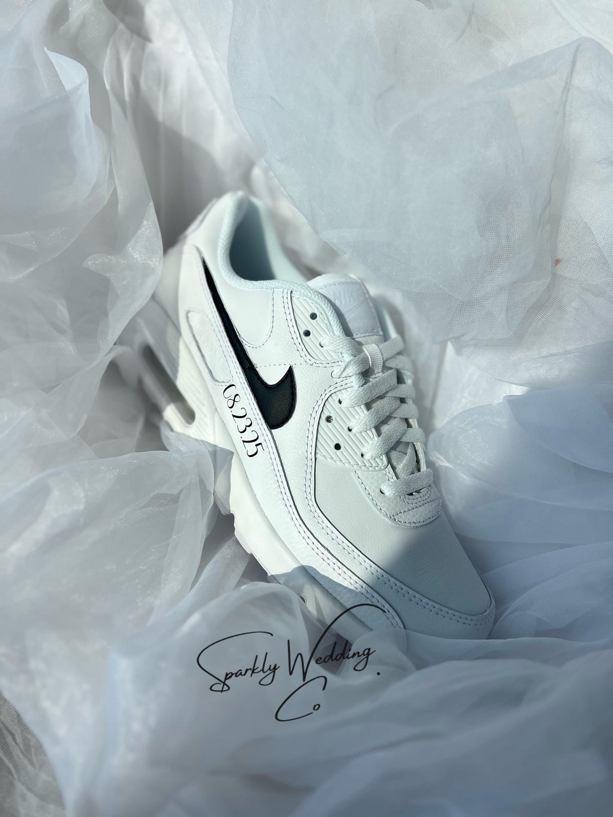 Custom Groom Wedding Sneakers | Personalized Nike Air Max 90 for Men