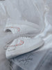 Wedding Shoes Custom Nike Air Force Sage for Bride with White Pink Pearls – Personalized Bridal Sneakers
