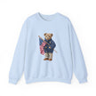 Teddy Bear Holding American Flag sweatshirt | Patriotic Vintage Bear design