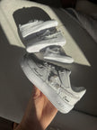 Pearl Custom Sneakers: Flower Girl Wedding Shoes