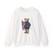 Teddy Bear Holding American Flag sweatshirt | Patriotic Vintage Bear design