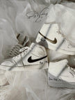 Custom Wedding Air Jordan Sneakers: Groom and bride Personalized Shoes
