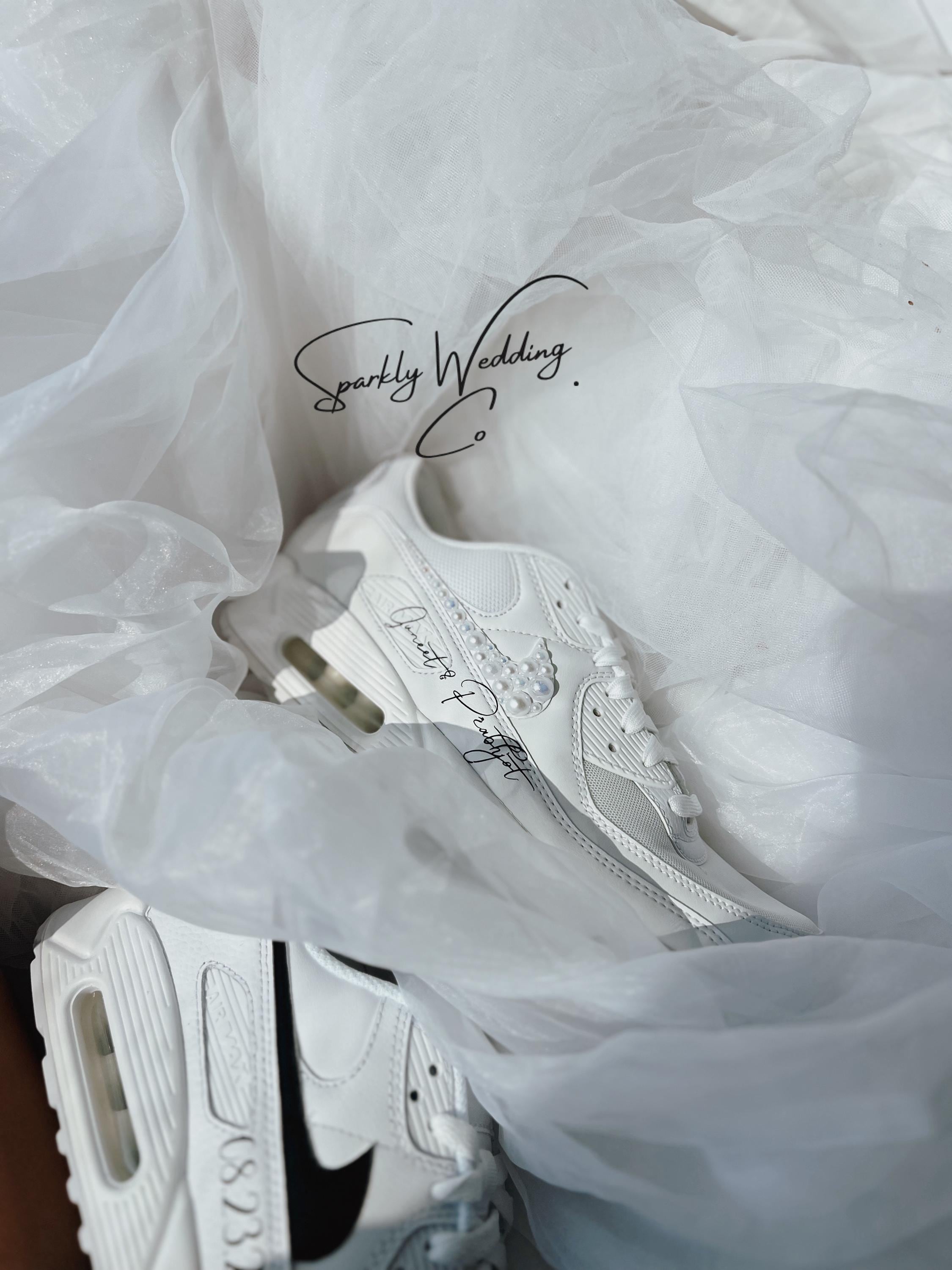 Couples Wedding Sneakers | His & Hers Nike Air Max 90