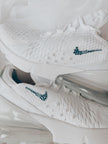 Something Blue Bridal Sneakers | Personalized Nike Air Max 270 Wedding Shoes