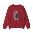 Teddy Bear Holding American Flag sweatshirt | Patriotic Vintage Bear design