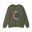 Teddy Bear Holding American Flag sweatshirt | Patriotic Vintage Bear design
