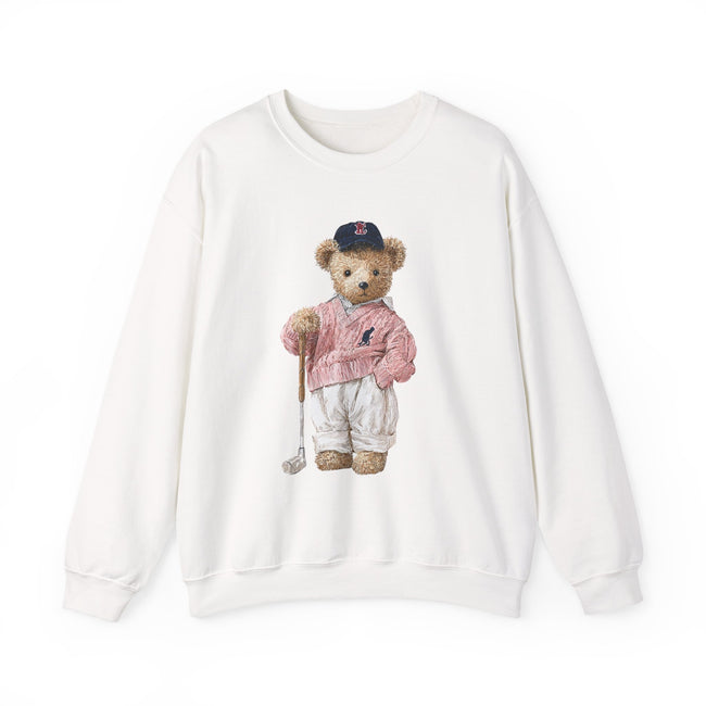 Golf Teddy Bear sweatshirt | Cute Vintage Bear Crewneck