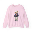 Flag Sweater Bear sweatshirt | Teddy Bear with American Flag crewneck