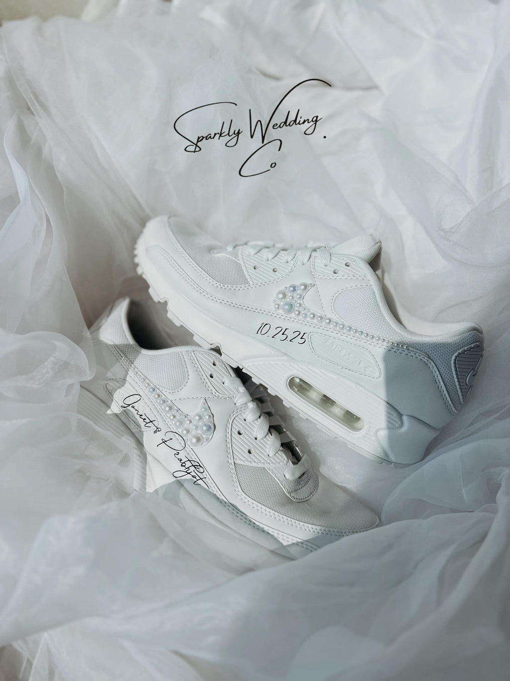 Couples Wedding Sneakers | His & Hers Nike Air Max 90