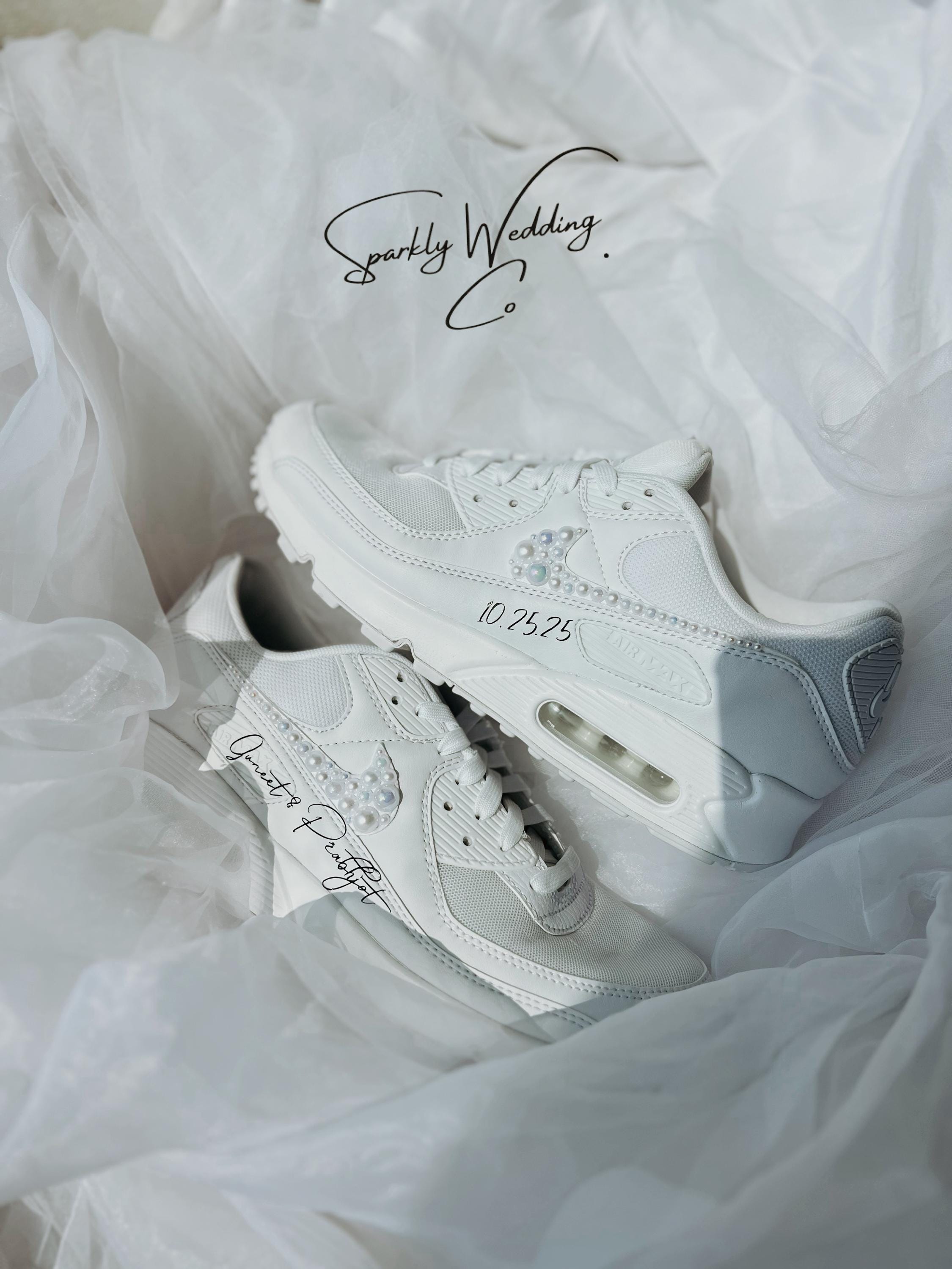 Couples Wedding Sneakers | His & Hers Nike Air Max 90