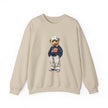 Flag Sweater Bear sweatshirt | Teddy Bear with American Flag crewneck