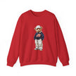 Flag Sweater Bear sweatshirt | Teddy Bear with American Flag crewneck