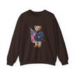 Teddy Bear Holding American Flag sweatshirt | Patriotic Vintage Bear design