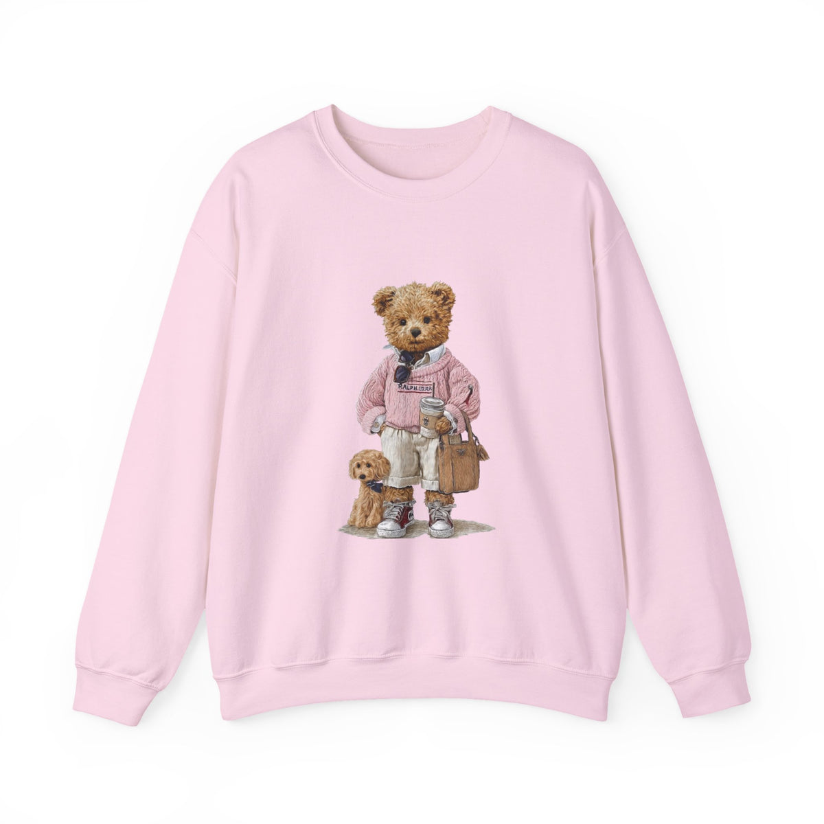 Teddy Bear and Puppy Dog Mom Sweatshirt | Cozy Crewneck
