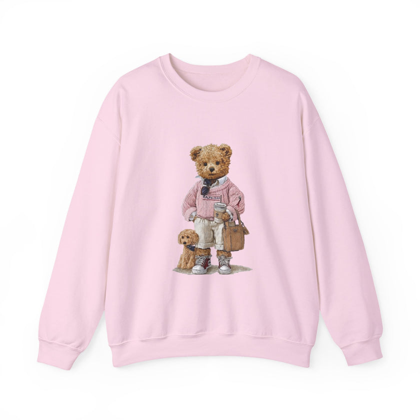 Teddy Bear and Puppy Dog Mom Sweatshirt | Cozy Crewneck