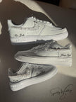 Pearl Custom Sneakers: Flower Girl Wedding Shoes