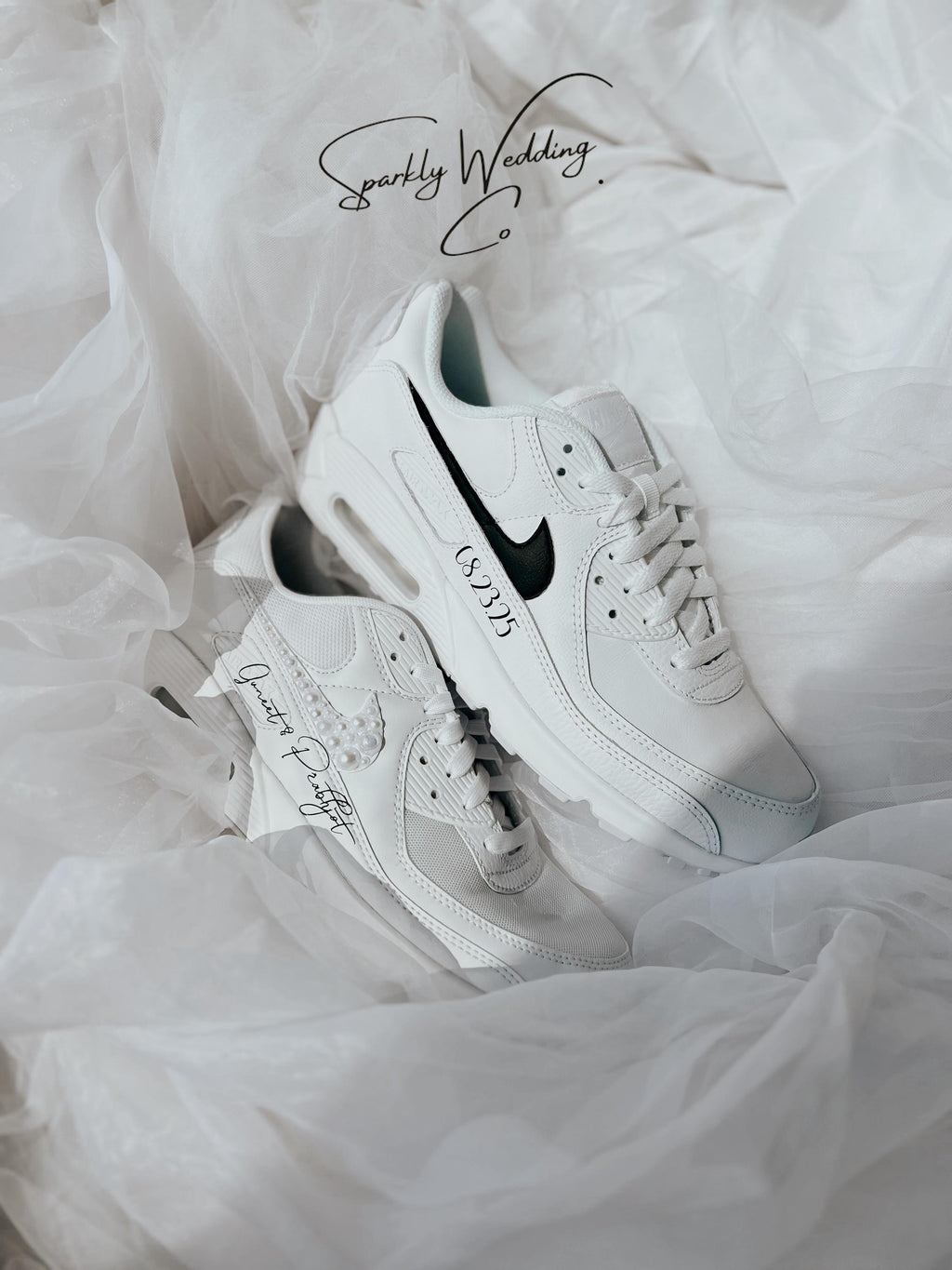 Couples Wedding Sneakers | His & Hers Nike Air Max 90