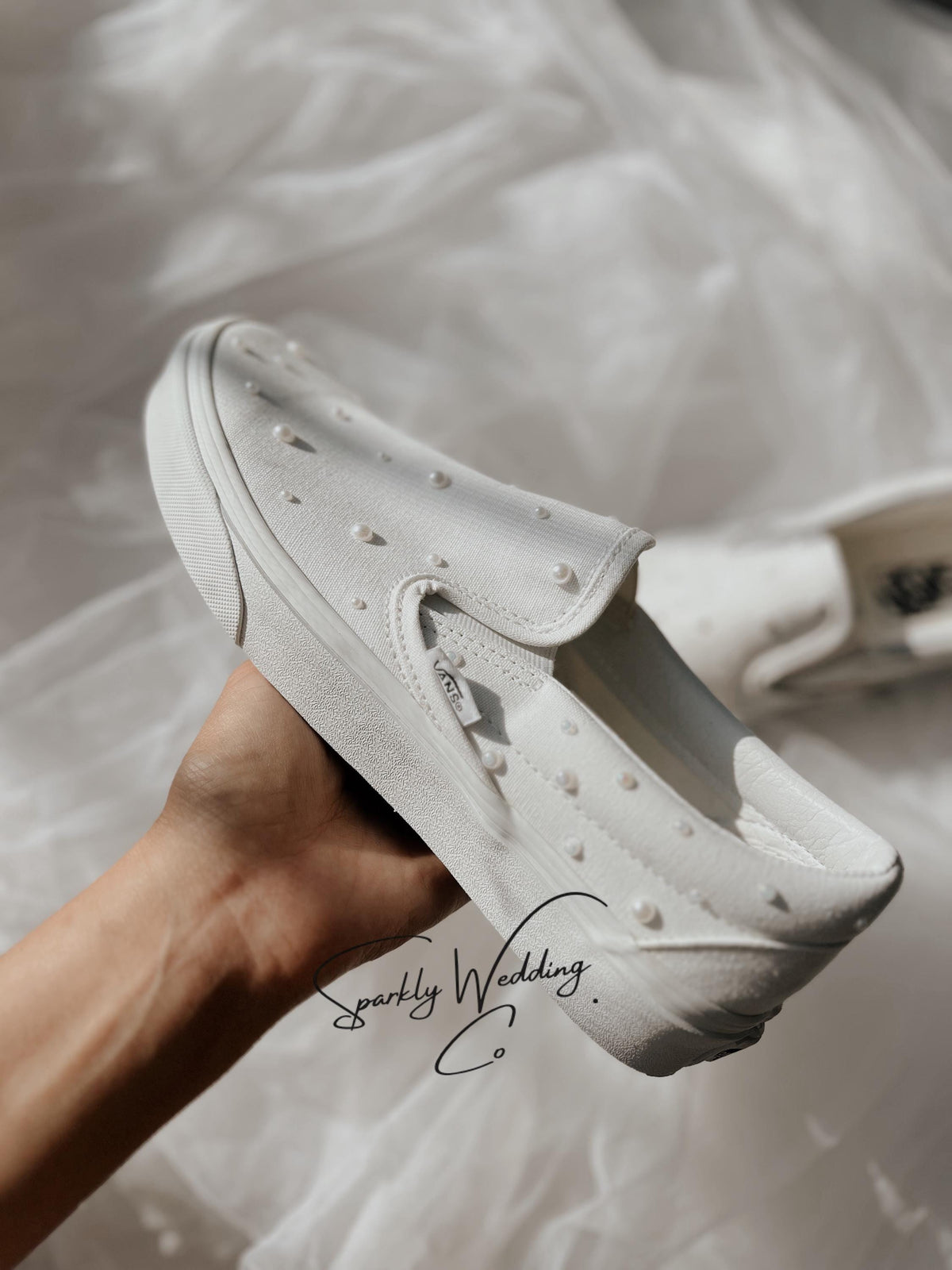 Custom Bridal Wedding Vans Sneakers | Personalized