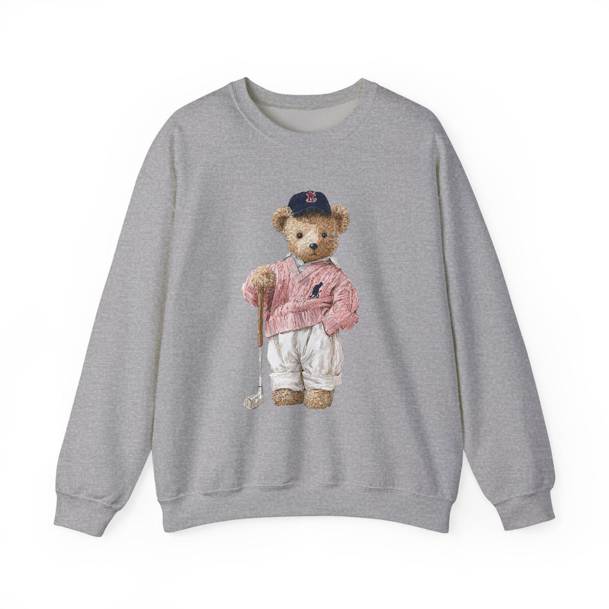 Golf Teddy Bear sweatshirt | Cute Vintage Bear Crewneck