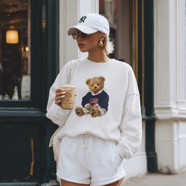Teddy Bear  Sweatshirt | Vintage Preppy Bear