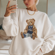 Teddy Bear Wearing USA Sweatshirt | Vintage Bear Crewneck