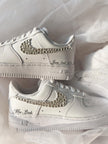 Custom Air Force 1 bridal wedding shoes