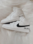 Custom Wedding Air Jordan Sneakers: Groom and bride Personalized Shoes