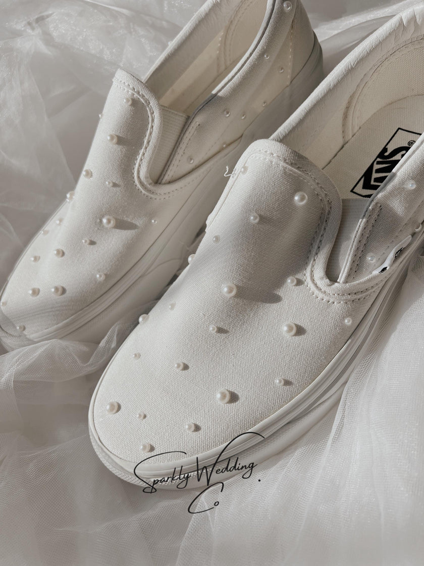 Custom Bridal Wedding Vans Sneakers | Personalized