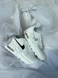 Custom Nike Sneakers for Couples, Bride & Groom Air Max 90, Personalized Wedding Shoes