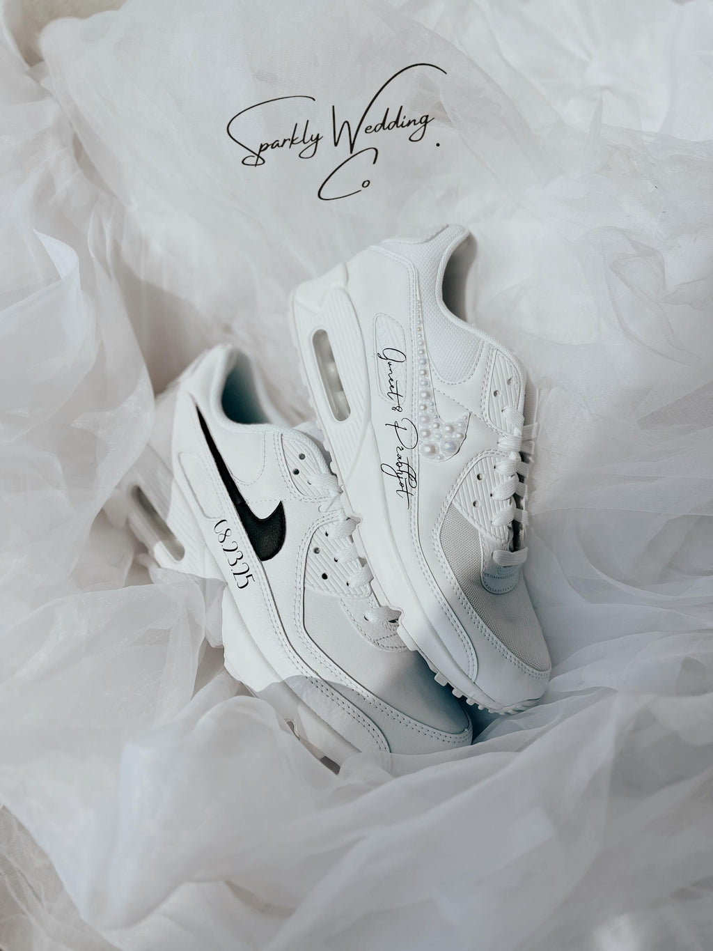 Couples Wedding Sneakers | His & Hers Nike Air Max 90