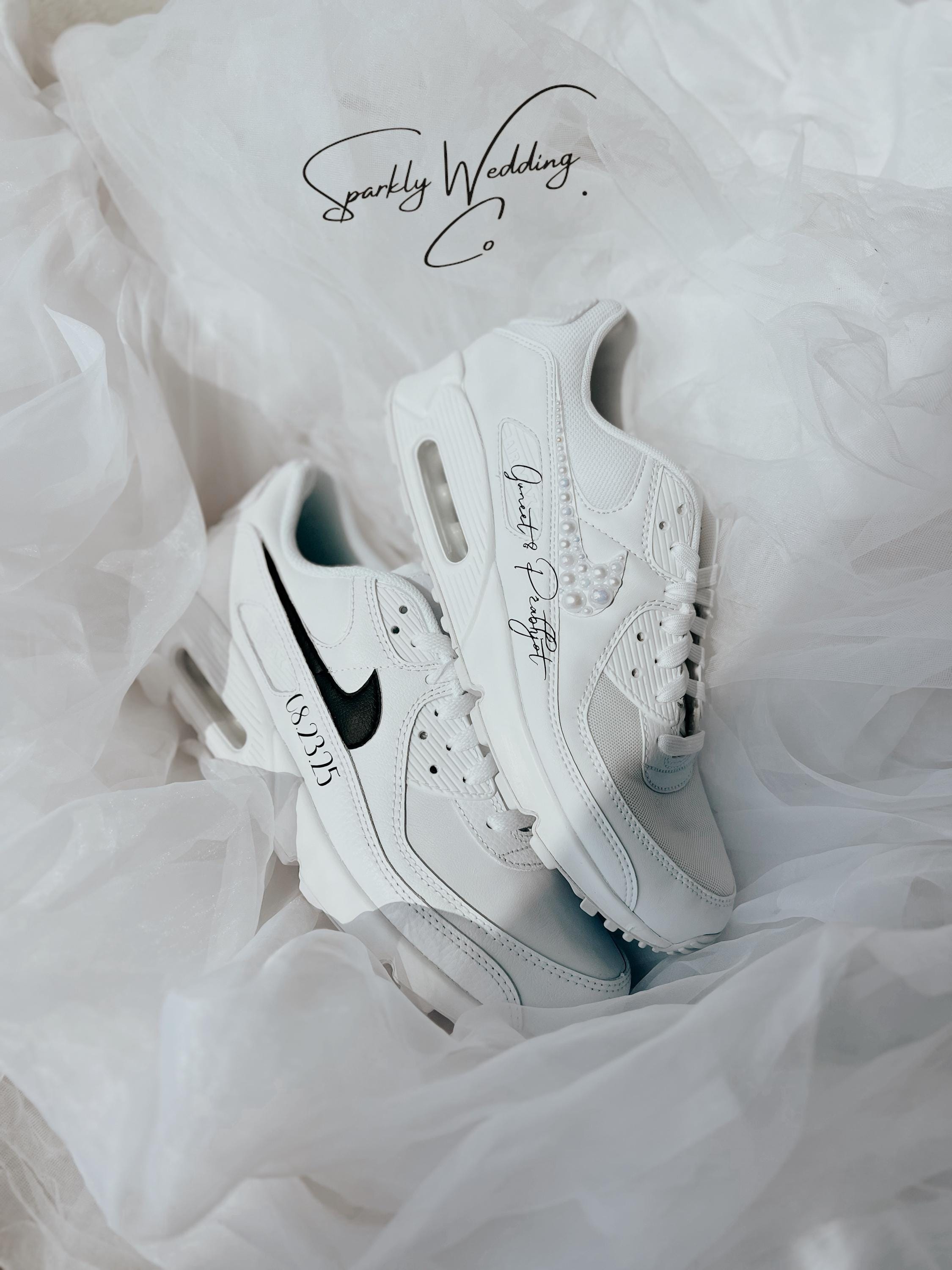 Couples Wedding Sneakers | His & Hers Nike Air Max 90