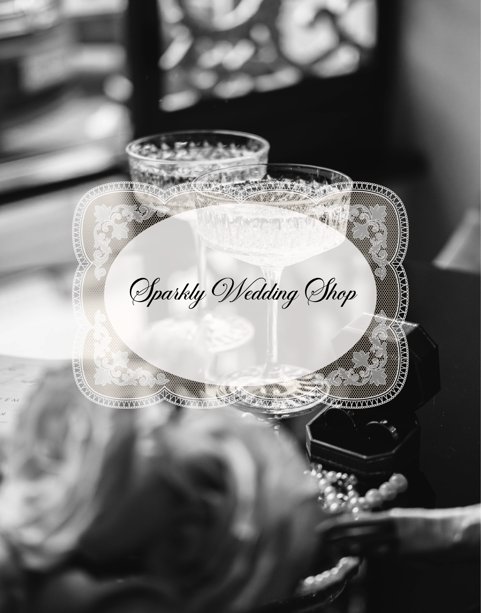 Sparkly wedding shop gift card