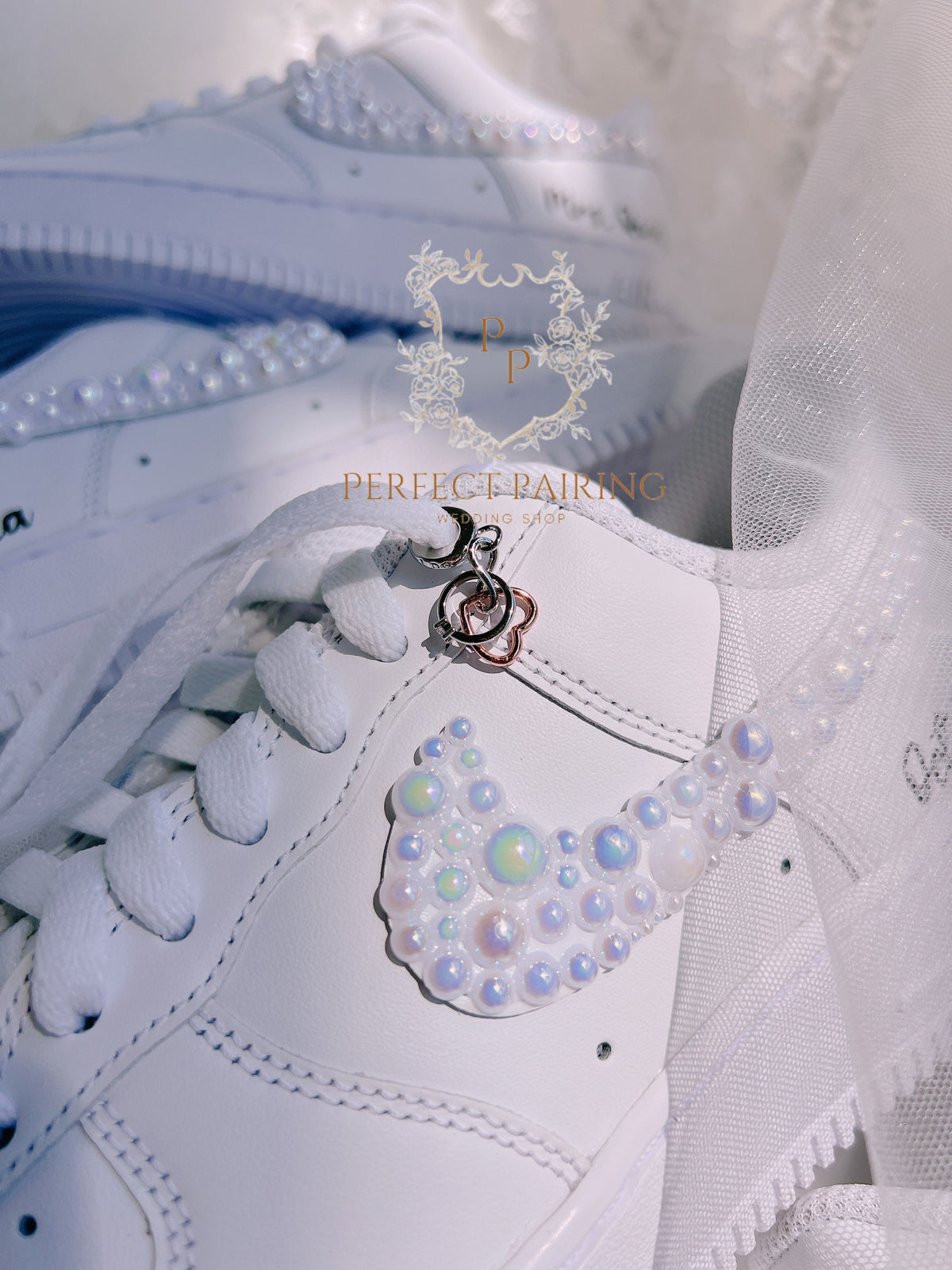 Wedding sneaker charms, shoe accessories, bridal sneakers charm, keepsake,