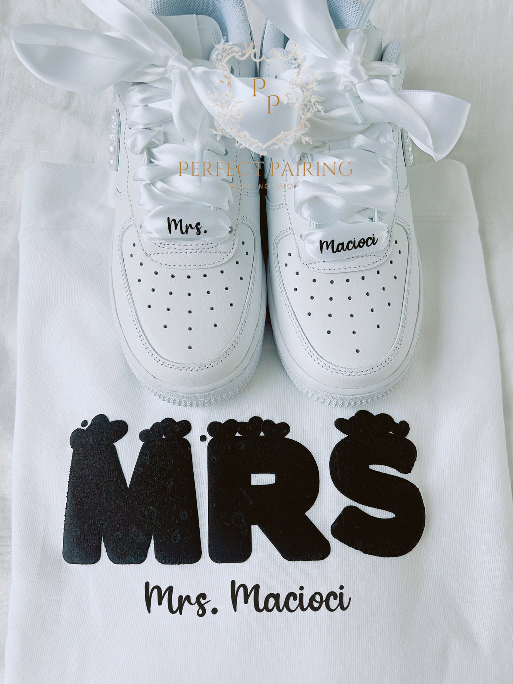 Personalized Wedding Ribbon Laces: Custom Bridal Shoe Laces