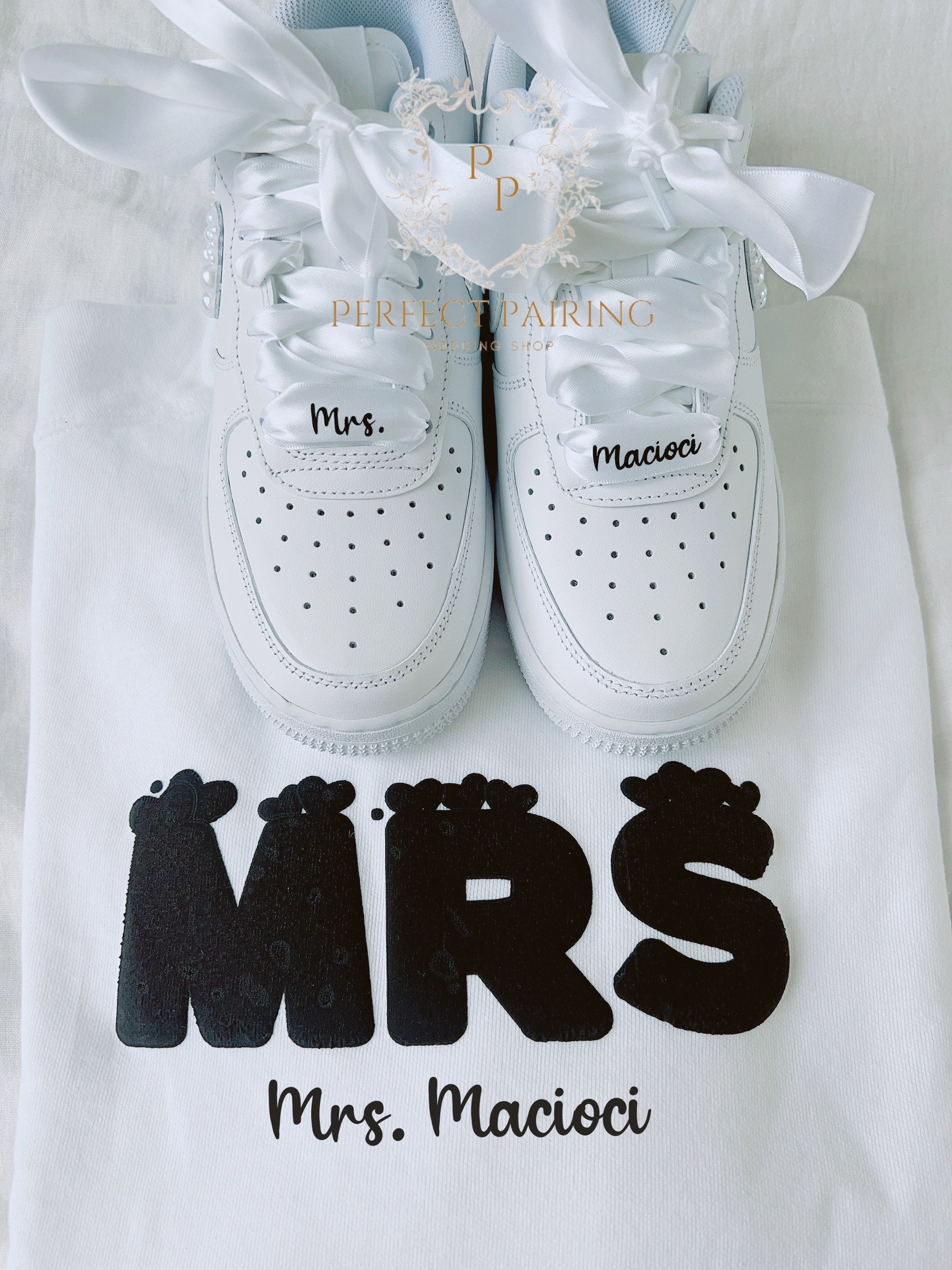 Personalized Wedding Ribbon Laces: Custom Bridal Shoe Laces