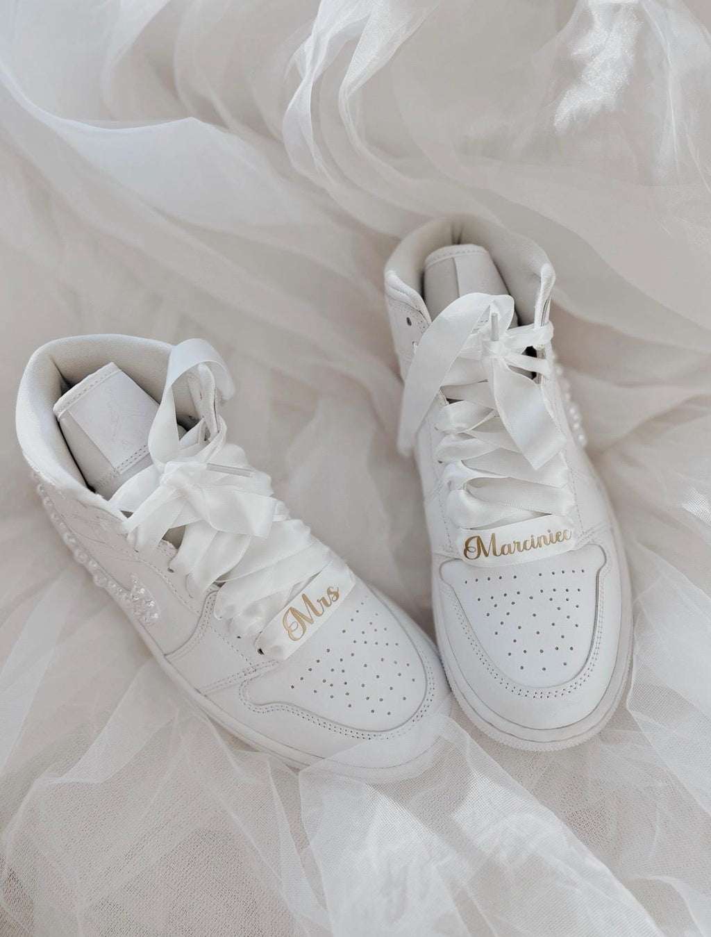 Personalized Wedding Ribbon Laces: Custom Bridal Shoe Laces