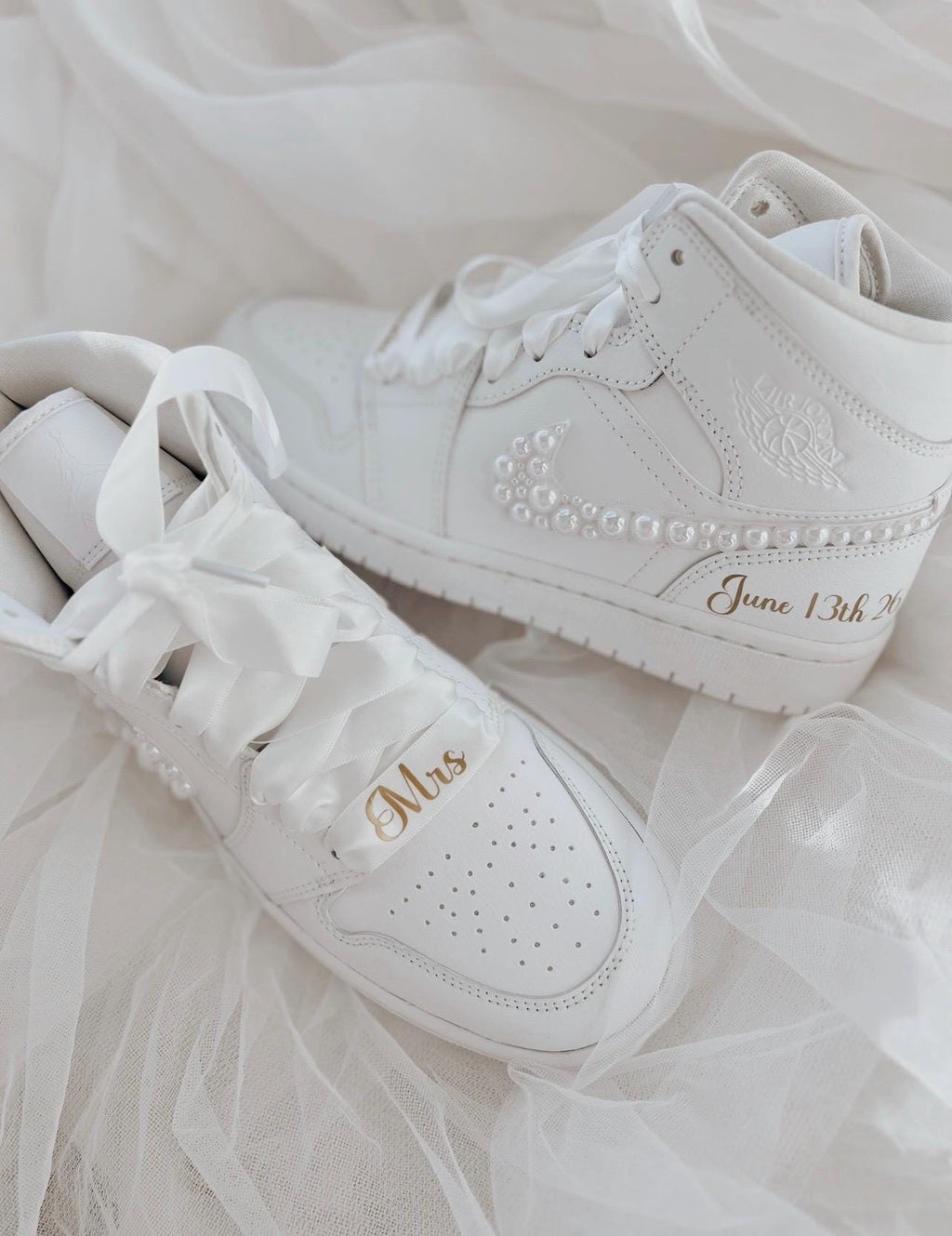 Personalized Wedding Ribbon Laces: Custom Bridal Shoe Laces